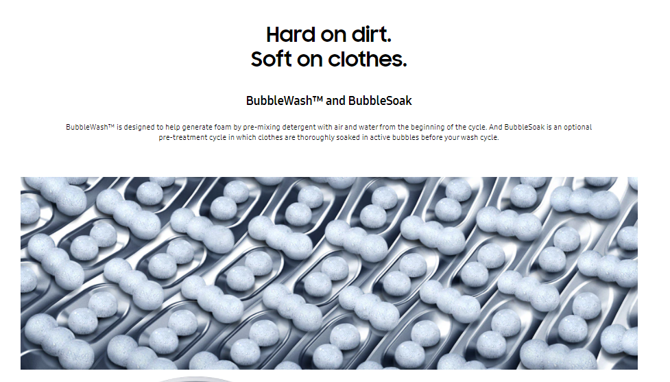 SAMSUNG 8.5kg QuickDrive FRONT LOAD Washer WW85M74FNOR