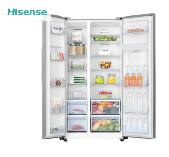 HISENSE 624L Side by Side Fridge/Freezer HR6SBSFF624SW