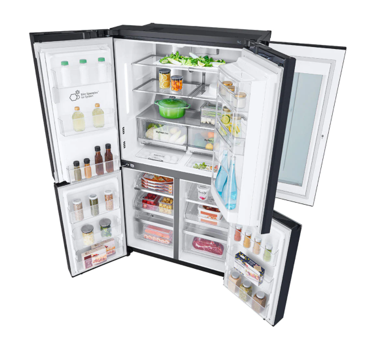 Lg 706l french door fridge matte black deals