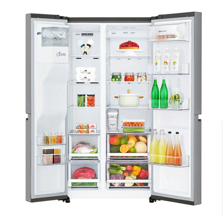 LG 668L Side by Side Fridge GSL668PNL