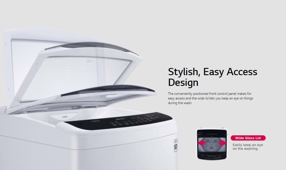 LG 9kg TOP LOAD Washing Machine with Smart Inverter Control WTG9020V