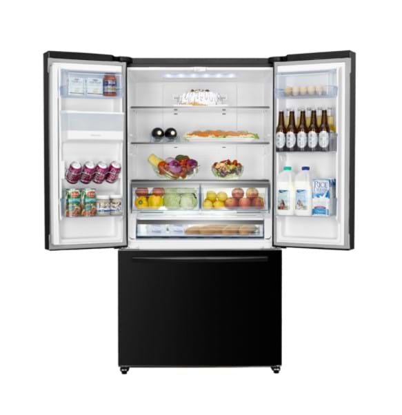 HISENSE 577L French Door Black Steel Fridge HRFD577B